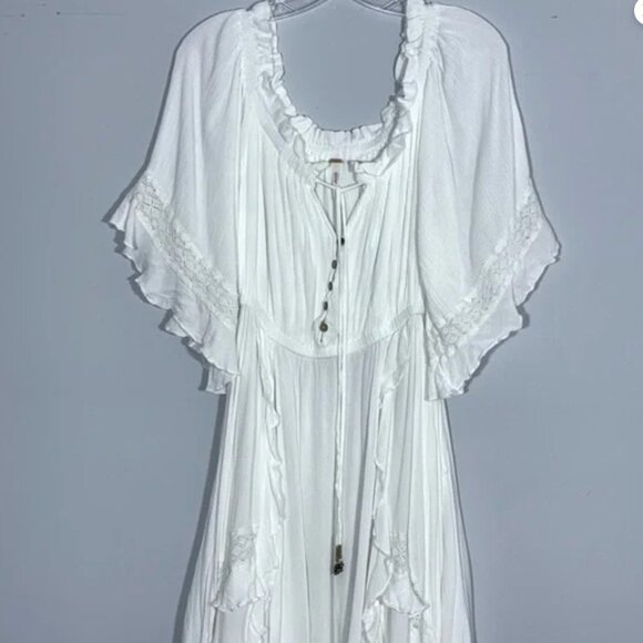 Free People Beach Bliss Maxi Dress White L - Picture 4 of 4